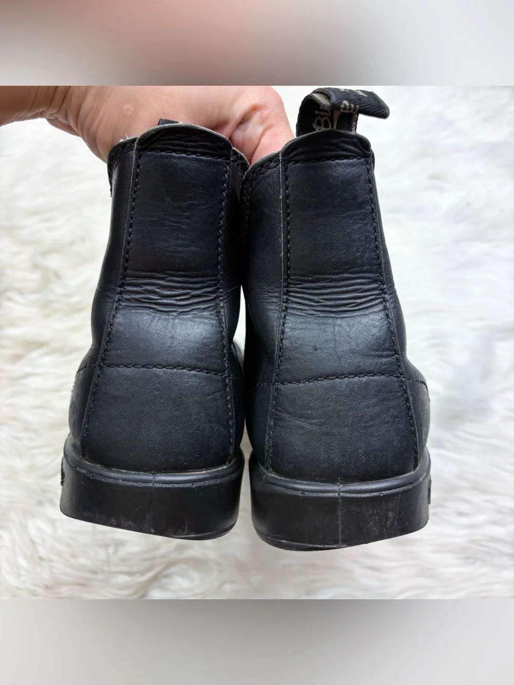 Blundstone 510 Originals Chelsea Boots Black Leather AU 8 Womens 11 Mens 9 As Is